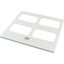 Bottom-/top plate for F3A flanges, for WxD = 1200 x 400mm, IP55, grey thumbnail 4