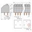 PCB terminal block push-button 1.5 mm² orange thumbnail 3