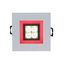 FIALE 4LED 4X1W 30deg 230V SQUARE CW LED SPOT RED FRAME thumbnail 8