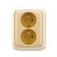 5583A-C02357 R2 Double socket outlet with earthing pins, shuttered, with turned upper cavity, with surge protection thumbnail 36