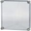 Cap, transparent smoky gray, lockable, HxWxD=375x375x150mm thumbnail 2