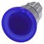 Illuminated mushroom pushbutton, 22 mm, round, metal, shiny, blue, 40 mm, latching, pull-to-unlatch mechanism,  3SU1051-1BA50-0AA0-Z Y15 thumbnail 2