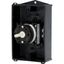 Main switch, T0, 20 A, surface mounting, 2 contact unit(s), 3 pole, 1 N/O, STOP function, With black rotary handle and locking ring, Lockable in the 0 thumbnail 55