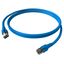 Patchcord RJ45 shielded Cat.6a 10GB, LS0H, blue,    5.0m thumbnail 3