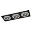 Helium QR111 Triple Recessed Light Black thumbnail 2