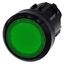 Illuminated pushbutton, 22 mm, round, plastic, green, pushbutton, flat, latching,…3SU1001-0AA40-0AA0-Z Y12 thumbnail 1