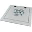 Top plate, for arc protection, for WxD=1000x600mm, IP40, grey thumbnail 3