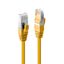 10m Cat.6A S/FTP LSZH Cable, Yellow RJ45, M/M, 500MHz, Copper thumbnail 1