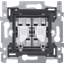 Base for a two-circuit switch, 10 AX/250 Vac, plug-in terminals,screw thumbnail 1