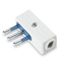 ANGLED PLUG 2P + E 10A WHITE "AZZURRA" thumbnail 4