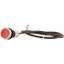 Pushbutton, classic, flat, maintained, 1 N/C, red, cable (black) with non-terminated end, 4 pole, 1 m thumbnail 3