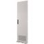 Section door, ventilated IP31, hinges right, HxW = 1600 x 850mm, grey thumbnail 1