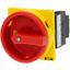 Main switch, T0, 20 A, flush mounting, 2 contact unit(s), 3 pole, Emergency switching off function, With red rotary handle and yellow locking ring, Lo thumbnail 5