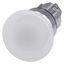 Illuminated mushroom pushbutton, 22 mm, round, metal, shiny, white,  3SU1051-1BD60-0AA0-Z Y11 thumbnail 1