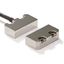 Non-contact door switch, reed, small stainless steel, 2NC+1NO, 5m cabl AA020807C thumbnail 3