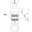 V-TEC VM20 EMV Cable gland EMV for cable with shielding M20 thumbnail 2