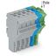 1-conductor female connector Push-in CAGE CLAMP® 4 mm² gray/blue/green thumbnail 2