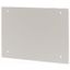 Section wide cover, ventilated, HxW=400x800mm, grey thumbnail 1