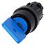 Key-operated switch O.M.R, 22 mm, round, plastic, lock number 73038, blue, 3SU1000-4GF11-0AA0-Z X90 thumbnail 1