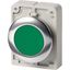 Pushbutton, RMQ-Titan, Flat, momentary, green, Blank, Metal bezel thumbnail 2