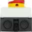 Main switch, P1, 32 A, surface mounting, 3 pole, 1 N/O, 1 N/C, Emergency switching off function, With red rotary handle and yellow locking ring, Locka thumbnail 43