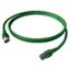 Patchcord RJ45 shielded Cat.6a 10GB, LS0H, green,   1.0m thumbnail 4