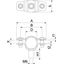 ASG 732 17 A4 Distance saddle with threaded connection M6 14-17mm thumbnail 2