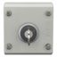 Key-operated actuator, maintained, 2 positions 0, I, Bezel: titanium, 1 NC, 1 N/O, Enclosure thumbnail 3