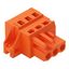 1-conductor female connector CAGE CLAMP® 2.5 mm² orange thumbnail 1