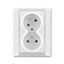 5583F-C02357 03 Double socket outlet with earthing pins, shuttered, with turned upper cavity, with surge protection thumbnail 52
