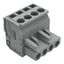 1-conductor female connector, angled CAGE CLAMP® 2.5 mm² gray thumbnail 1