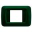 TOP SYSTEM PLATE - IN TECHNOPOLYMER GLOSS FINISHING - 2 GANG - RACING GREEN - SYSTEM thumbnail 2