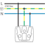 Splashproof garden post with spike for a single Niko Hydro function, b thumbnail 2