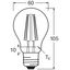 LED CLASSIC A V 7.5W 827 Clear E27 thumbnail 6