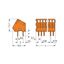 PCB terminal block 0.5 mm² Pin spacing 2.54 mm orange thumbnail 3