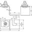 Roof conductor holder StSt f. trapezoid. tin roofs, clamping frame f.  thumbnail 2