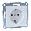 SCHUKO socket-outlet, screw terminals, active white, glossy, System M thumbnail 3