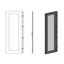 Glazed door left for 2 door enclosures H=2000 W=600 mm thumbnail 1