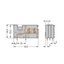 Stackable 2-conductor PCB terminal block with commoning option 2.5 mm² thumbnail 1