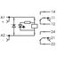 Relay module Nominal input voltage: 110 VDC 2 changeover contacts thumbnail 7