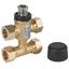 VZ419C Zone Valve, 3-Way with Bypass, PN16, DN15, 15mm O/D Compression, Kvs 0.6 m³/h, M30 Actuator Connection, 5.5 mm Stroke, Stem Up Closed thumbnail 1