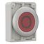 Illuminated pushbutton actuator, RMQ-Titan, Flat, maintained, red, inscribed, Metal bezel thumbnail 7