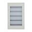 Complete flush-mounted flat distribution board with window, white, 24 SU per row, 5 rows, type C thumbnail 7