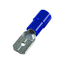 Flat plug (male) 1.5-2.5/6.3x0.8 blue insulated PVC thumbnail 4