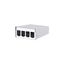 Modul surface mount housing 4 port pure white, unequipped thumbnail 2