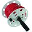 Coiler plastic, grey W 80mm w. socket a. 100m wire 0.75mm² red w. spli thumbnail 1