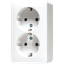 SCHUKO® socket, 47 mm high 6020KIAWW thumbnail 1