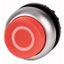 Pushbutton, RMQ-Titan, Extended, maintained, red, inscribed, Bezel: titanium thumbnail 1