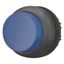 Illuminated pushbutton actuator, RMQ-Titan, Extended, maintained, Blue, Blank, Bezel: black thumbnail 2