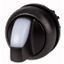 Illuminated selector switch actuator, RMQ-Titan, With thumb-grip, momentary, 2 positions, White, Bezel: black thumbnail 1